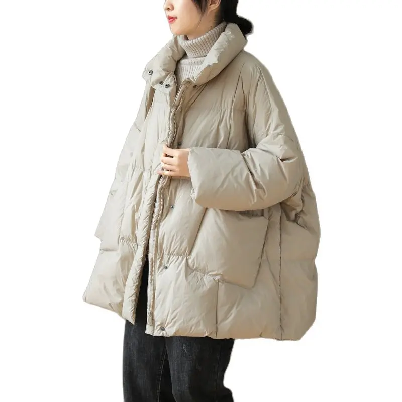 FAKUNTN 2022 Winter Women White Duck Down Jacket Coat Thick White Duck Down Casual Warm Coat Loose Warm Outwear Stand-up
FAKUNTN 2022 Winter Women White Duck Down Jacket Coat Thick White Duck Down Casual Warm Coat Loose Warm Outwear Stand-up