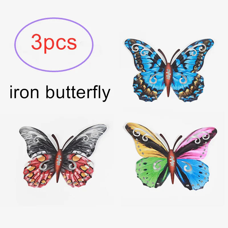 3Pcs Pendant Metal Butterflies Lovely Garden Decorations Hanging Ornament Festive Gift Adornment Photo Props
3Pcs Pendant Metal Butterflies Lovely Garden Decorations Hanging Ornament Festive Gift Adornment Photo Props