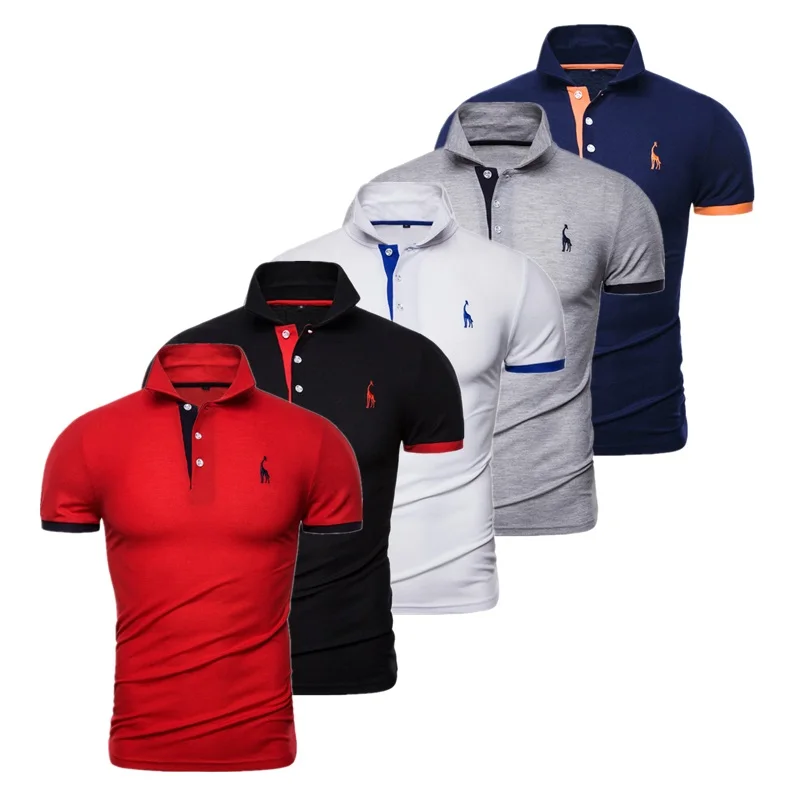 5 Pcs Set Polo Men Solid Slim Fit Short Sleeve Patchwork Cotton Polo Shirt Men Fashion Streetwear
5 Pcs Set Polo Men Solid Slim Fit Short Sleeve Patchwork Cotton Polo Shirt Men Fashion Streetwear