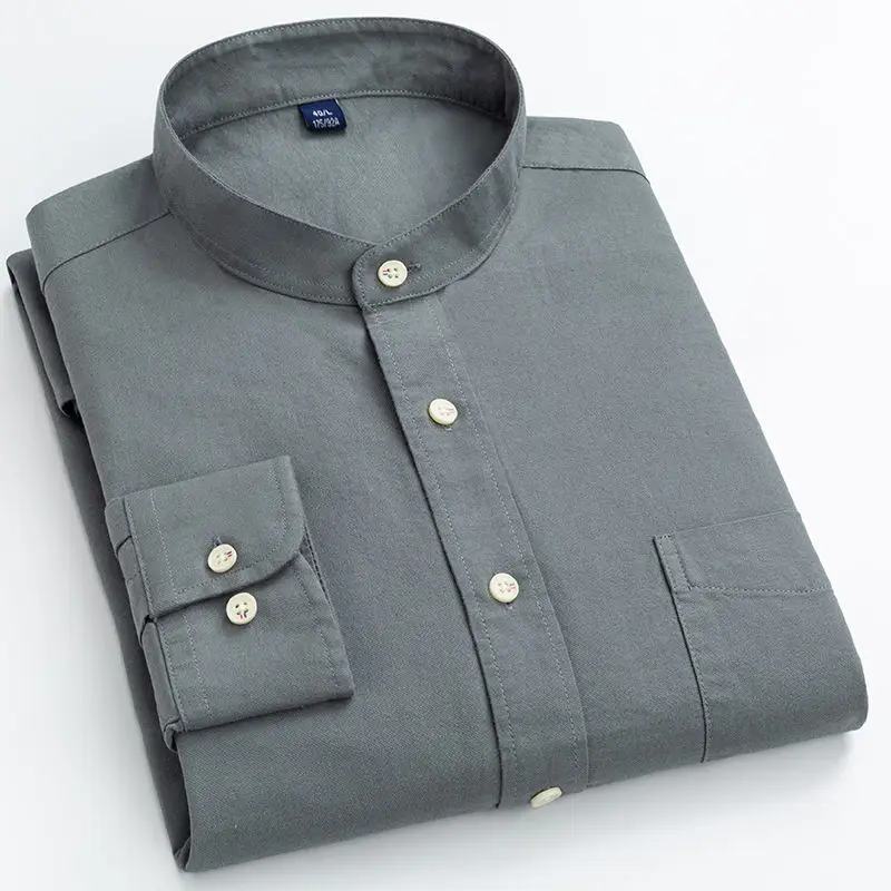 Рубашка мужская с воротником-стойкой, хлопок, повседневная утепленная, с длинными рукавами, модная блуза из ткани Оксфорд в стиле ретро, с ка...
Рубашка мужская с воротником-стойкой, хлопок, повседневная утепленная, с длинными рукавами, модная блуза из ткани Оксфорд в стиле ретро, с ка...