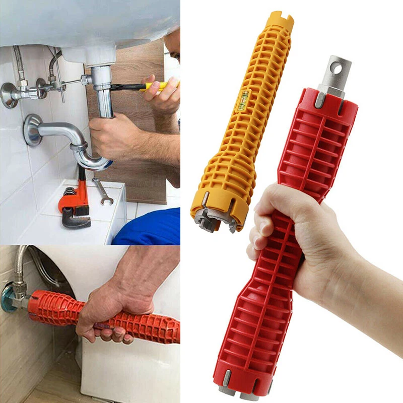 Multifunction Faucet and Sink Installer Wrench Anti-Slip Handle Double Head Wrench Tool Extra-long design Wrench Tools
Multifunction Faucet and Sink Installer Wrench Anti-Slip Handle Double Head Wrench Tool Extra-long design Wrench Tools