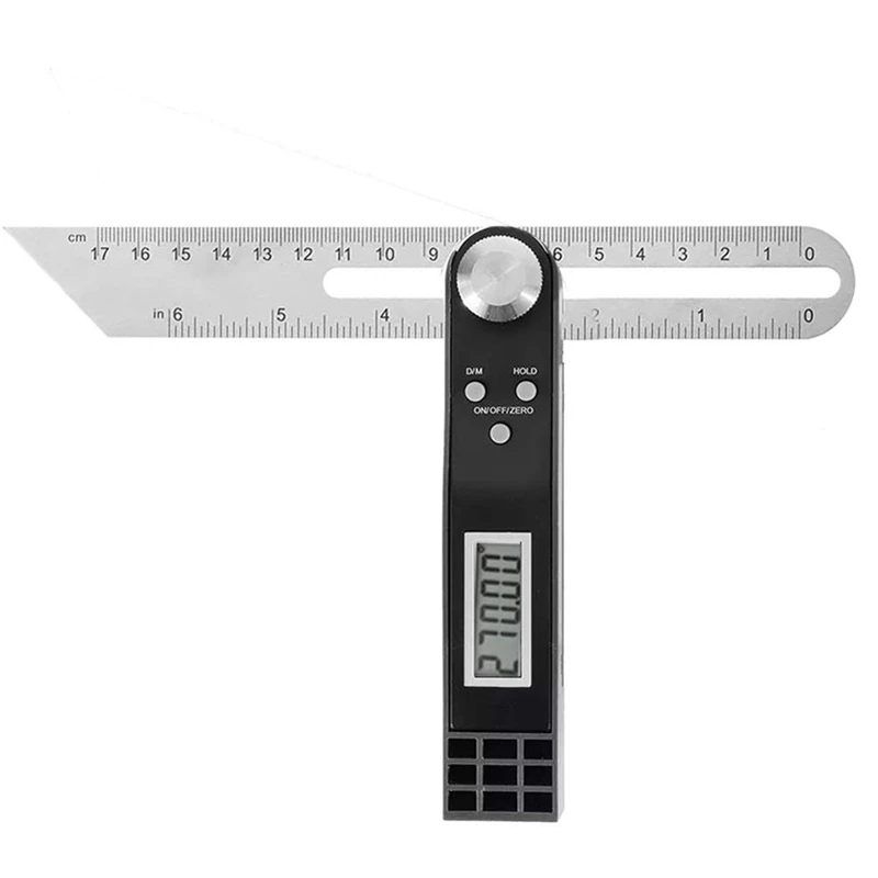 Electronic Level T Bevel Angle Finder Portable Operated Stainless Steel Digital Protractor 360 Degree Sliding Ruler 
Electronic Level T Bevel Angle Finder Portable Operated Stainless Steel Digital Protractor 360 Degree Sliding Ruler