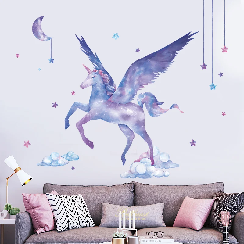 Bedroom Wall Stickers Unicorn Modern Creative Aesthetic Stickers Beautiful Mural Pegatinas De Pared Home Decoration EF50QT
Bedroom Wall Stickers Unicorn Modern Creative Aesthetic Stickers Beautiful Mural Pegatinas De Pared Home Decoration EF50QT