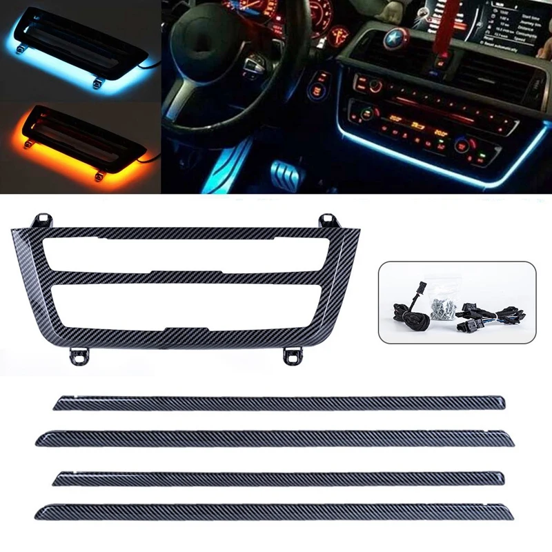 Car Center Console AC Panel LED Ambient Lighting Interior Door Ambient Strip For-BMW 3 4 Series F30 F31 3GT M3 2012-2019
Car Center Console AC Panel LED Ambient Lighting Interior Door Ambient Strip For-BMW 3 4 Series F30 F31 3GT M3 2012-2019