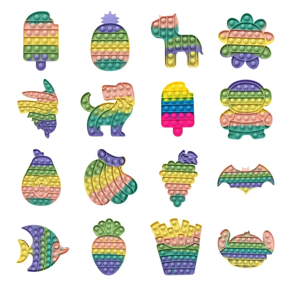 Hot Fidget Reliver Stress Toy Rainbow Push Bubble Antistress Toys Adults & Children Sensory Toys to Relieve Autism Free Shipping
Hot Fidget Reliver Stress Toy Rainbow Push Bubble Antistress Toys Adults & Children Sensory Toys to Relieve Autism Free Shipping