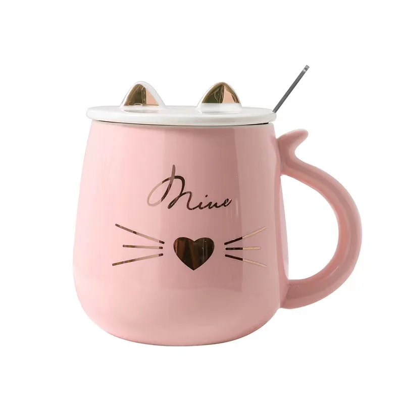 Pink And Tender Girl's Heart Adorable Cat Big Belly Ceramic Cup Cute Cartoon With Cover Spoon Mug For Students And Lovers
Pink And Tender Girl's Heart Adorable Cat Big Belly Ceramic Cup Cute Cartoon With Cover Spoon Mug For Students And Lovers