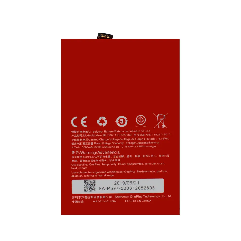 5pcs/lot Battery For OnePlus 2 A2001 3300mAh Capacity BLP597 Phone High Quality Replacement Li-ion Batteries akku
5pcs/lot Battery For OnePlus 2 A2001 3300mAh Capacity BLP597 Phone High Quality Replacement Li-ion Batteries akku
