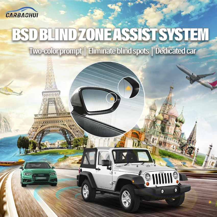

Millimeter Wave Radar blind spot detection system BSD BSA BSM Monitoring Change Lane Parking assist For JEEP Wrangler 2011-2021