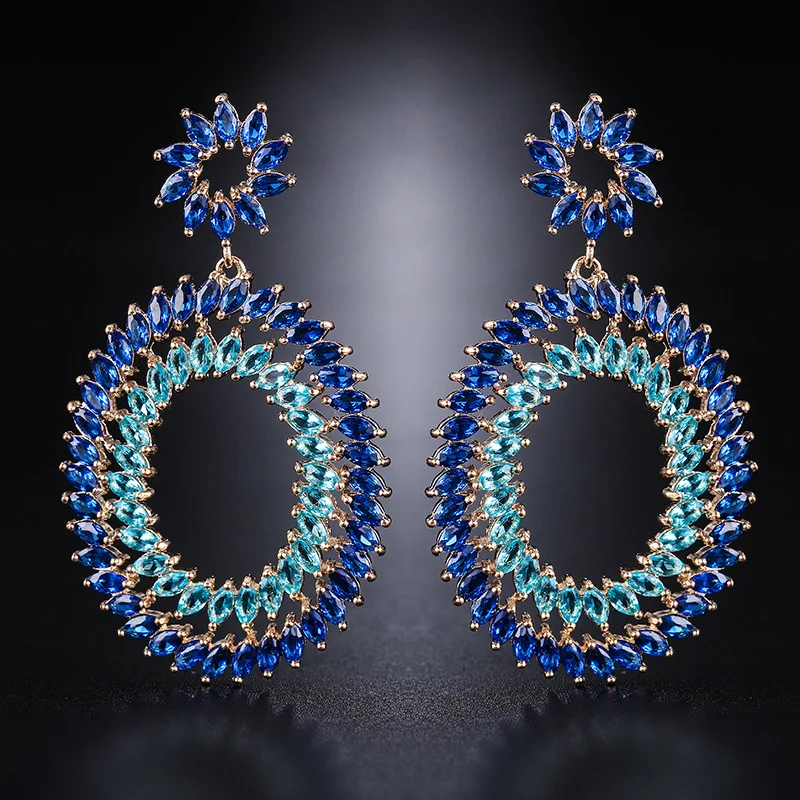 European and American copper inlaid zircon earrings, large ring, multi-layer earrings, micro-inlaid earrings, factory outlet, dr
European and American copper inlaid zircon earrings, large ring, multi-layer earrings, micro-inlaid earrings, factory outlet, dr