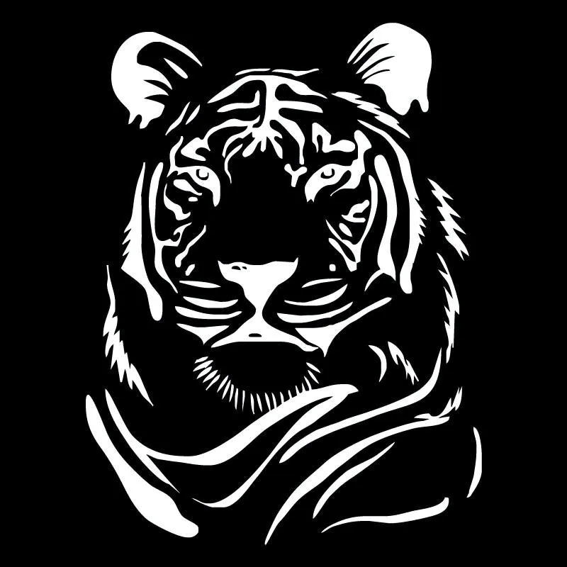 Male Tiger Head Personality Car Sticker Fashion PVC Applique Decoration Black Silver ZWW-2694, 20cm * 15.1cm
Male Tiger Head Personality Car Sticker Fashion PVC Applique Decoration Black Silver ZWW-2694, 20cm * 15.1cm