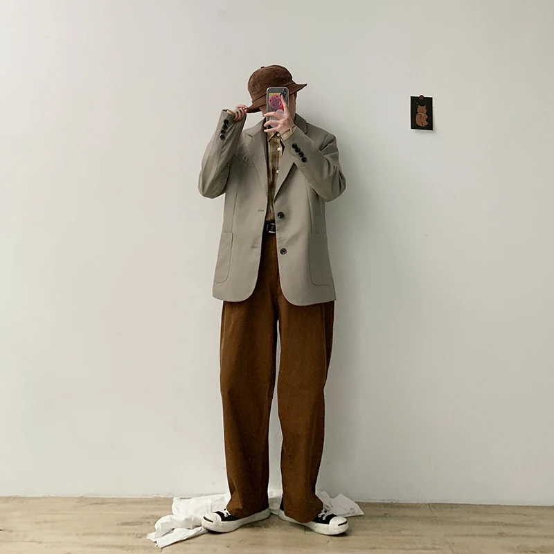 2020 Spring And Autumn New Youth Popular Korean Men's Solid Color Single-breasted Suit Fashion Casual Wild Loose Shirt Gray
2020 Spring And Autumn New Youth Popular Korean Men's Solid Color Single-breasted Suit Fashion Casual Wild Loose Shirt Gray