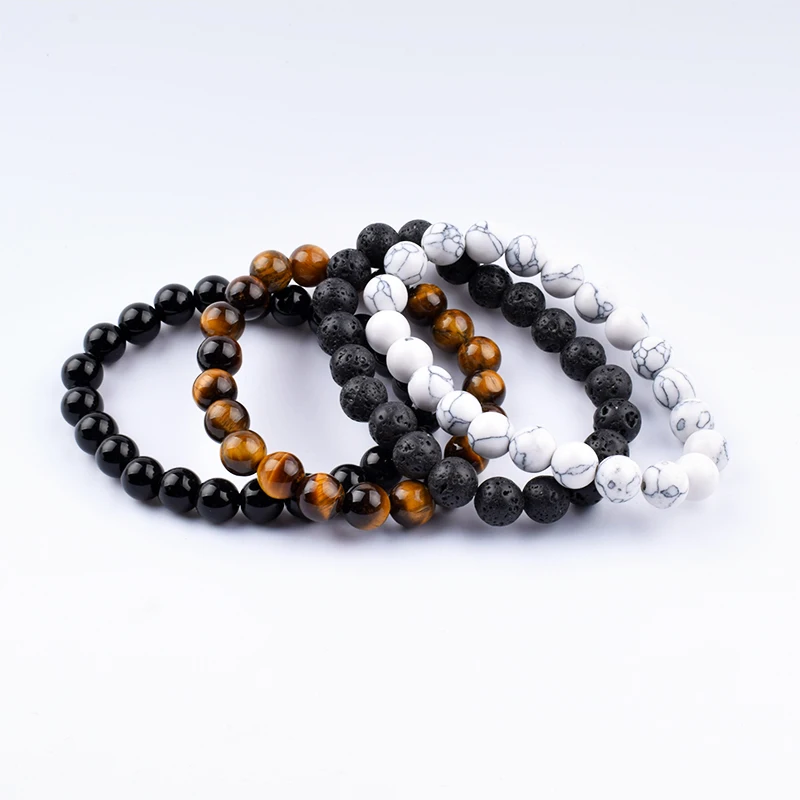 2pcsBeaded Bracelet 8mm Natural Stone Beads Men's Gorgeous Semi-Precious Black Onyx Lava Tiger Eye Healing For Women Men Jewelry
2pcsBeaded Bracelet 8mm Natural Stone Beads Men's Gorgeous Semi-Precious Black Onyx Lava Tiger Eye Healing For Women Men Jewelry