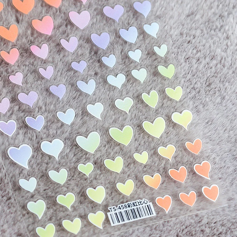 Multicolor Love Heart New 3d Nail Sticker For Nail Foil Cute Simple Loving Heart Geometry Pattern Fashion Manicure Sticker
Multicolor Love Heart New 3d Nail Sticker For Nail Foil Cute Simple Loving Heart Geometry Pattern Fashion Manicure Sticker