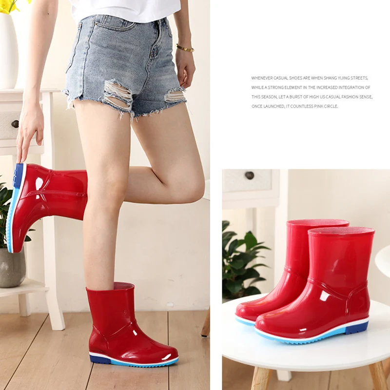 Medium Tube Rain Boots Women New Short Tube Water Shoes Water Boots Women Plus Velvet Non-Slip Tendon Bottom Overshoes Women
Medium Tube Rain Boots Women New Short Tube Water Shoes Water Boots Women Plus Velvet Non-Slip Tendon Bottom Overshoes Women