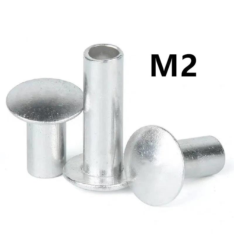200PCS M2x4/5/6mm GB873 Aluminum Round Flat Button Truss Head Half Semi Hollow Rivet Diameter
200PCS M2x4/5/6mm GB873 Aluminum Round Flat Button Truss Head Half Semi Hollow Rivet Diameter