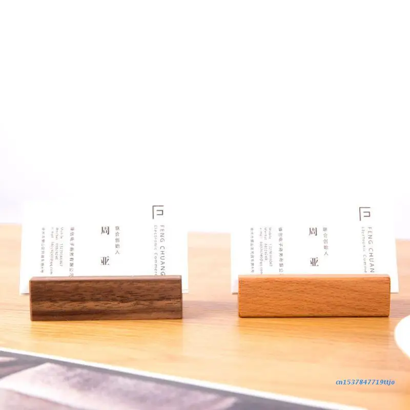 583D Black Walnut Beech Wood Business Card Holder Office Desk Wooden Photo Stand Name Memo Clips Organizer Storage Dinner Party 
583D Black Walnut Beech Wood Business Card Holder Office Desk Wooden Photo Stand Name Memo Clips Organizer Storage Dinner Party