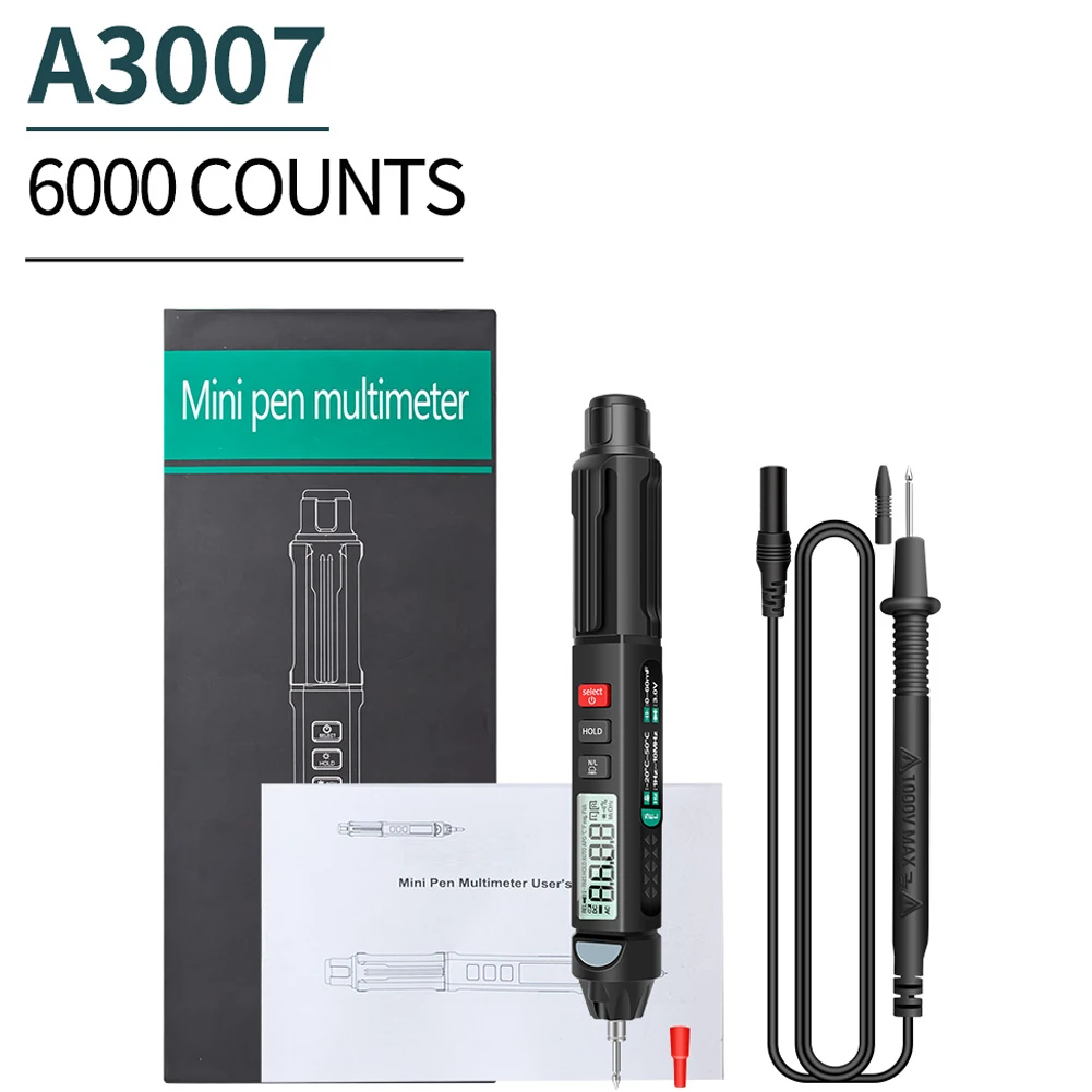 A3007/A3008 1Hz~10MHz Intelligent Multimeter True RMS Digital Multimeter AC/Direct Current Voltage Measurment Teter
A3007/A3008 1Hz~10MHz Intelligent Multimeter True RMS Digital Multimeter AC/Direct Current Voltage Measurment Teter
