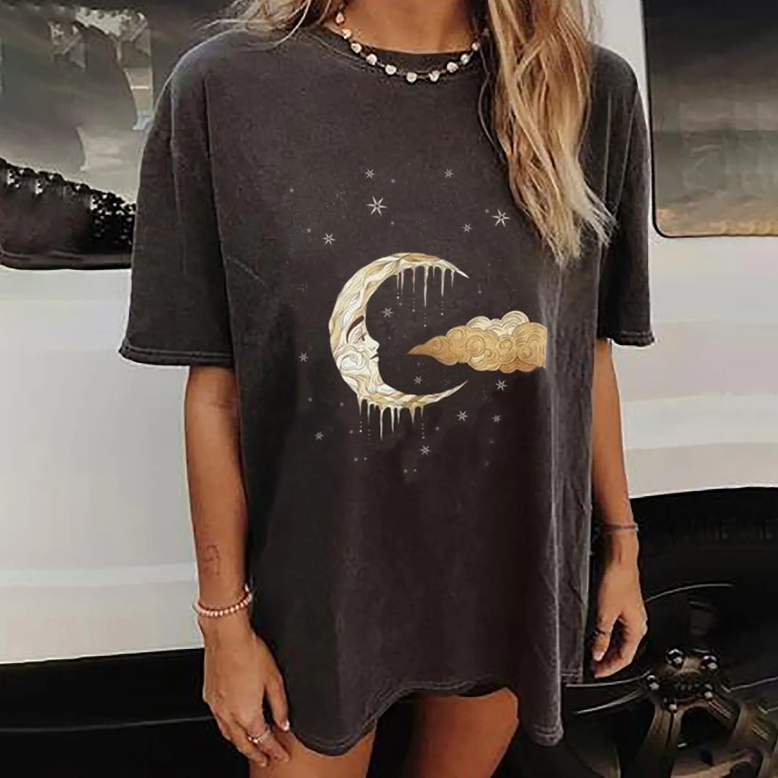 Харадзюку Женская T_shirts набивным рисунком повседневная одежда размера плюс Топы короткий рукав; O-образный вырез; Лето; Harajuku Футболка
Харадзюку Женская T_shirts набивным рисунком повседневная одежда размера плюс Топы короткий рукав; O-образный вырез; Лето; Harajuku Футболка