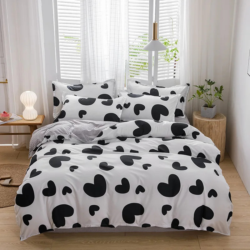 постельное белье The Nordic style bedding set duvet cover twin Full Queen brief reactive printed bed linen flat sheet bedclothes not