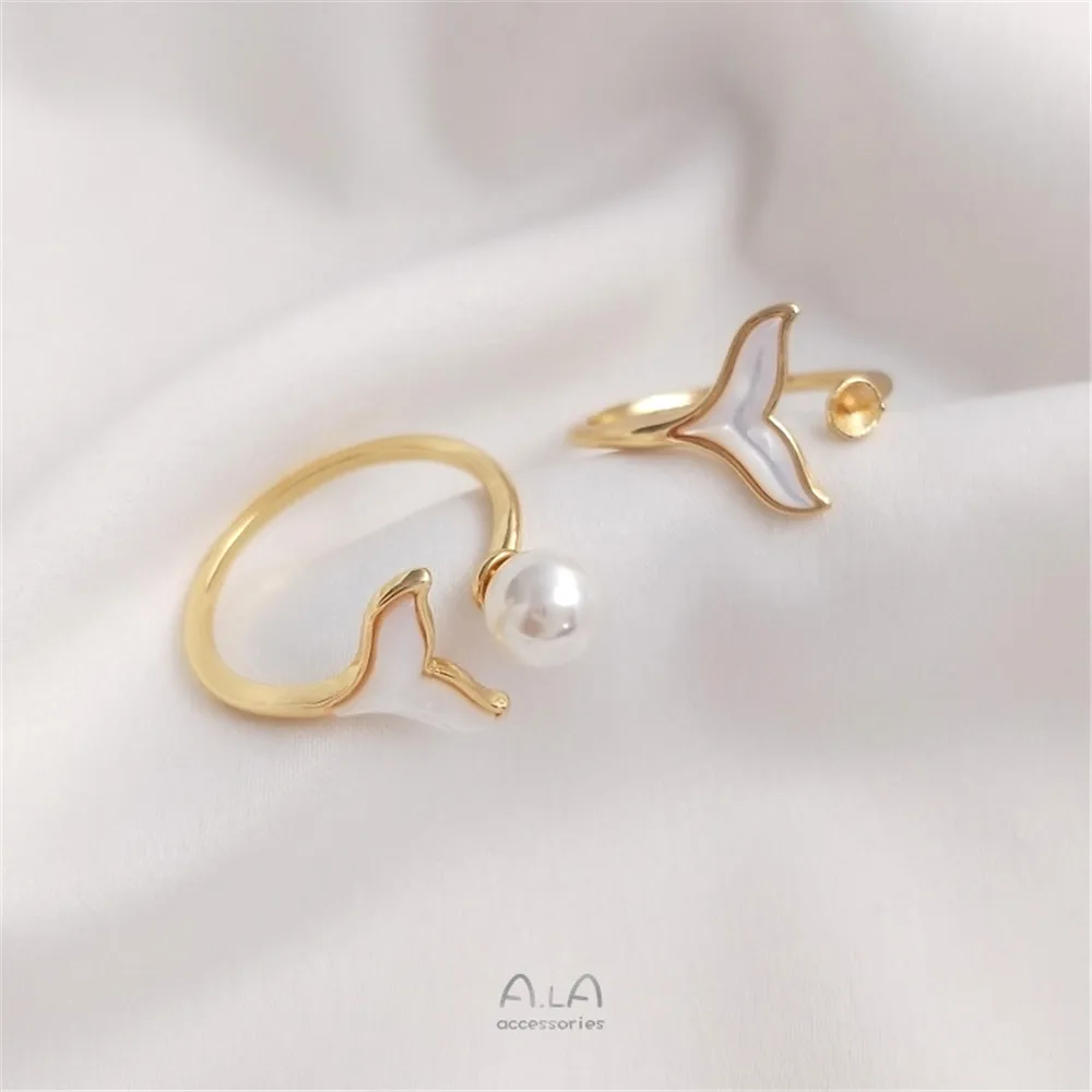 Dy hands on parts 14K constipation gold shell tail ring blank half-finger glove ring fashion ring
Dy hands on parts 14K constipation gold shell tail ring blank half-finger glove ring fashion ring