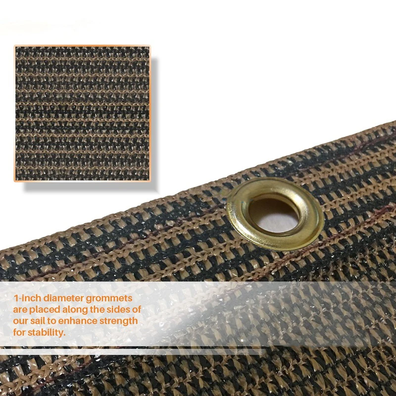 80%-90% Shading 180GSM Vertical Coffee DHPE Sunshade Nets Home Countryard Balcony Sunscreen Protect Curtain Tailor Shade Canvas
80%-90% Shading 180GSM Vertical Coffee DHPE Sunshade Nets Home Countryard Balcony Sunscreen Protect Curtain Tailor Shade Canvas