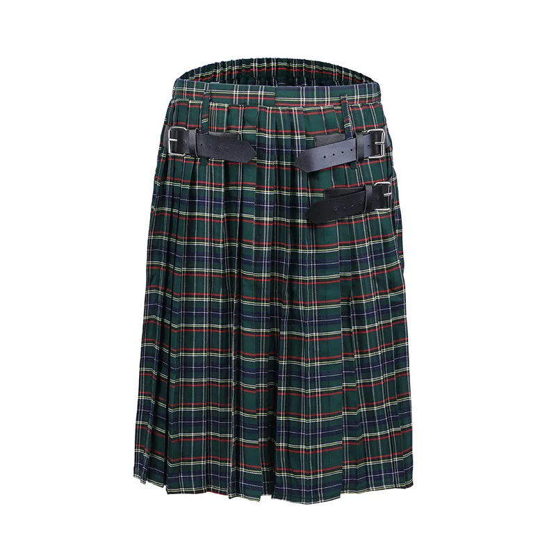 Vogue Scottish Mens Kilt Traditional Plaid Belt Pleated Bilateral Chain Brown Gothic Punk Scottish Tartan Trousers Skirts NEW
Vogue Scottish Mens Kilt Traditional Plaid Belt Pleated Bilateral Chain Brown Gothic Punk Scottish Tartan Trousers Skirts NEW