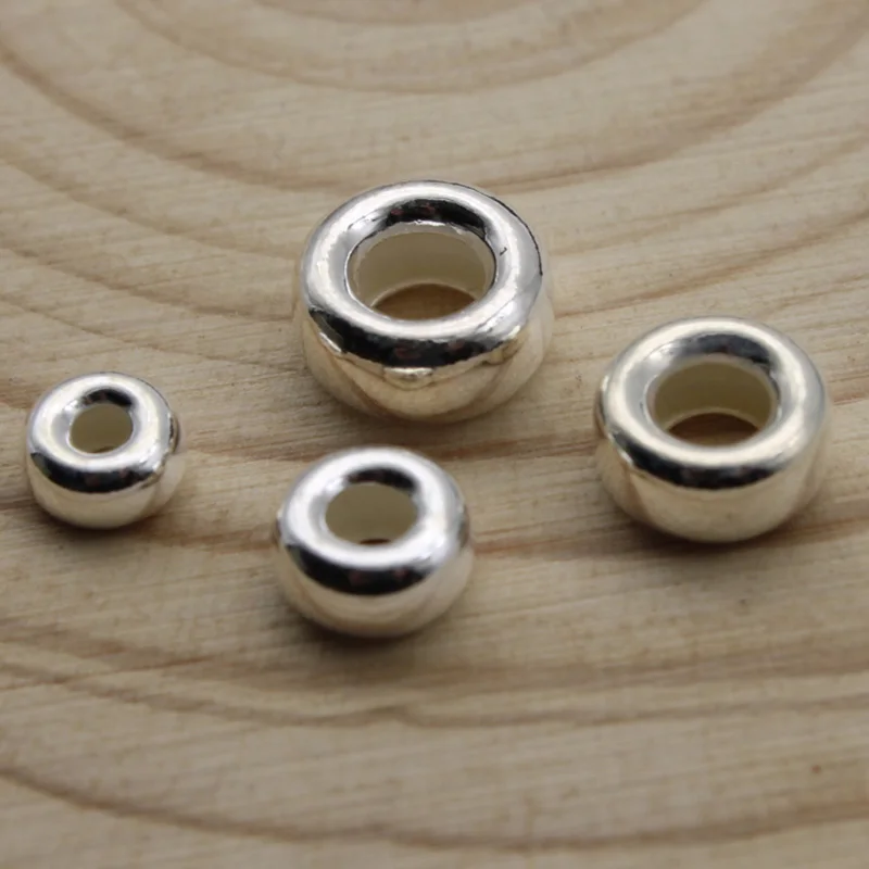 Real 925 Sterling Silver Loose Spacer Beads for Jewelry Making Charms Beads Bracelet Necklace Accessories Jewelry Making DIY
Real 925 Sterling Silver Loose Spacer Beads for Jewelry Making Charms Beads Bracelet Necklace Accessories Jewelry Making DIY