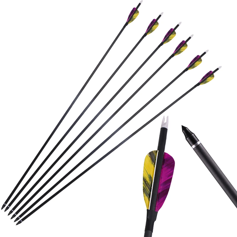Hunting Arrows with Natural Feather 32inch Archery Arrows for Recurve/Compound Bow Arrows for Outdoor Shooting Sports
Hunting Arrows with Natural Feather 32inch Archery Arrows for Recurve/Compound Bow Arrows for Outdoor Shooting Sports