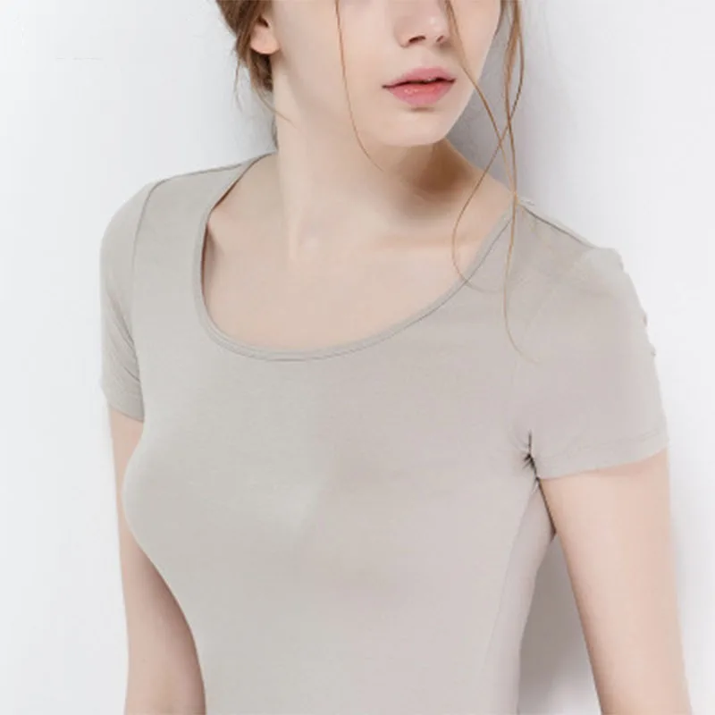 Summer Short Sleeve T-shirt Women's Wear Simple Slim Round-collar Neckline Modal Women's Solid Color All-match T-shirt
Summer Short Sleeve T-shirt Women's Wear Simple Slim Round-collar Neckline Modal Women's Solid Color All-match T-shirt