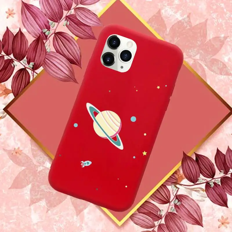 Cute Cartoon Astronaut Planet Star Phone Case Red Candy Color for iPhone 11 12 mini pro XS MAX 8 7 6 6S Plus X SE 2020 XR
Cute Cartoon Astronaut Planet Star Phone Case Red Candy Color for iPhone 11 12 mini pro XS MAX 8 7 6 6S Plus X SE 2020 XR