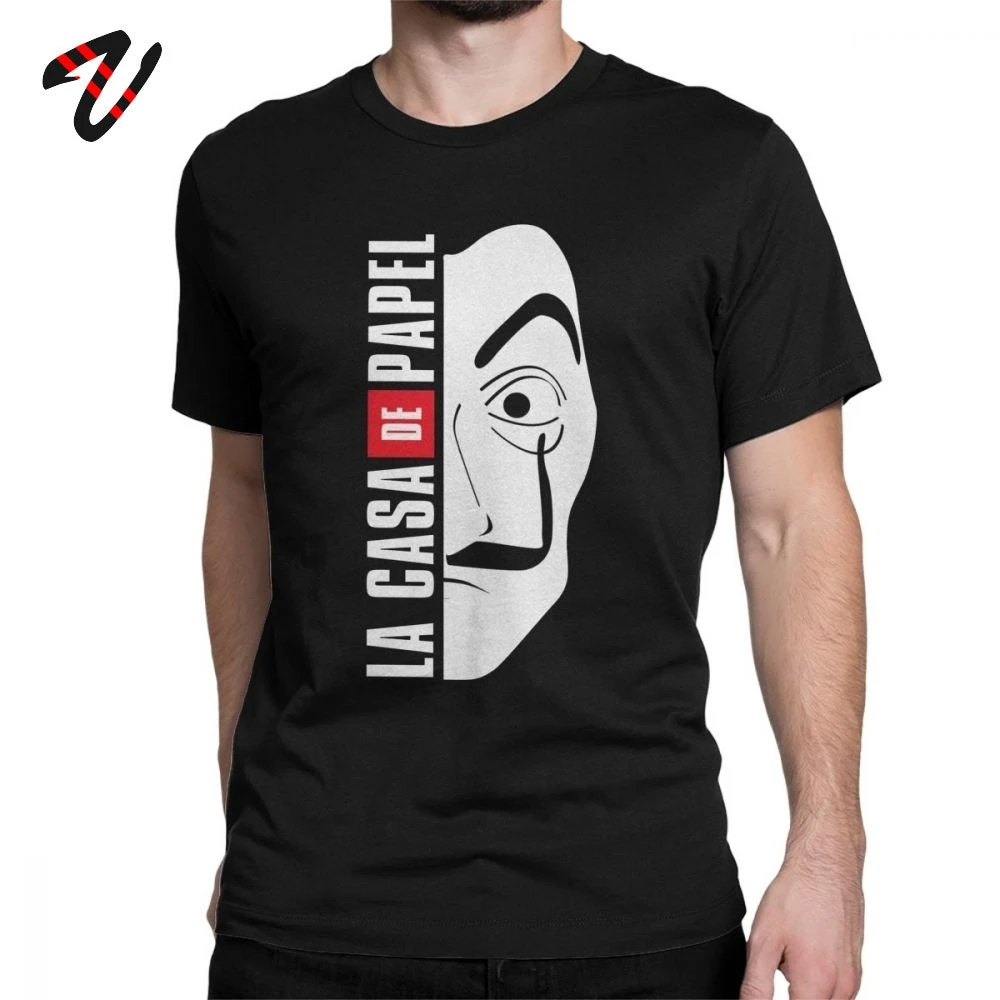 Mask T-Shirts for Men La Casa De Papel Premium Cotton Tee Shirt O Neck Short Sleeve T Shirt Custom Print Clothing Spanish Style
Mask T-Shirts for Men La Casa De Papel Premium Cotton Tee Shirt O Neck Short Sleeve T Shirt Custom Print Clothing Spanish Style