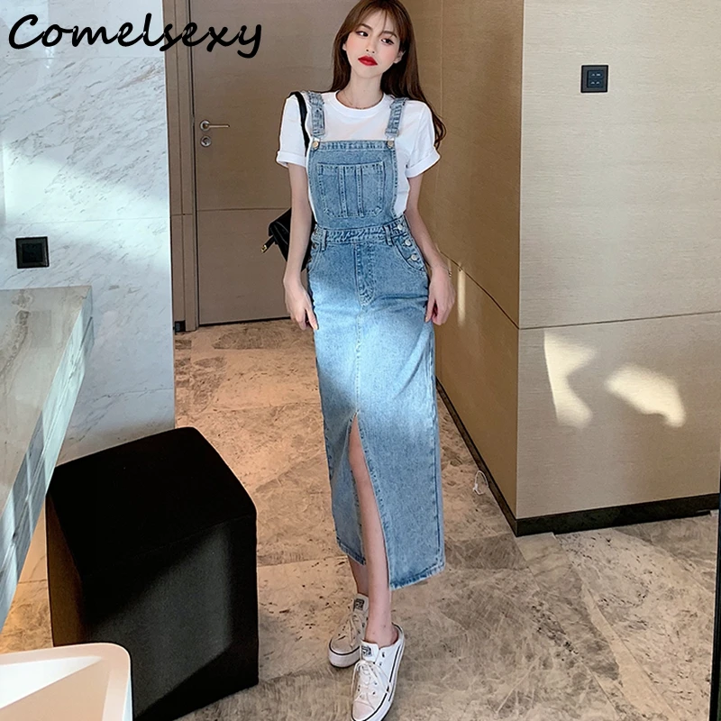 2021 Comelsexy New Fashion Streetweaer Vintage Button Denim Spaghetti Strap For Women Summer High Waist Split Elegant Dresses
2021 Comelsexy New Fashion Streetweaer Vintage Button Denim Spaghetti Strap For Women Summer High Waist Split Elegant Dresses