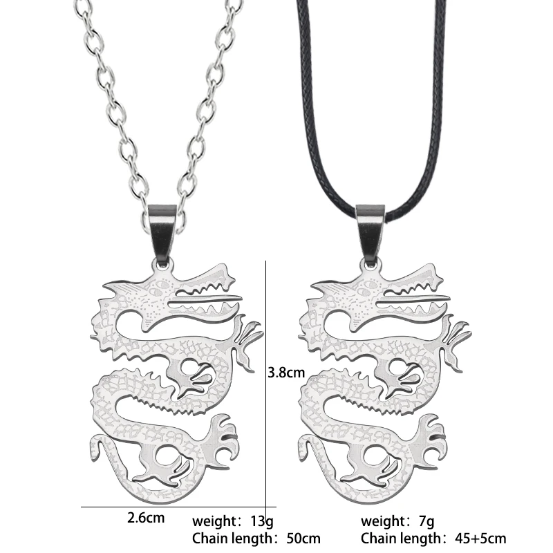 DIY Stainless Steel Retro Necklace Male And Female Longpunk Pendant Steel Chain Leather Rope Retro Jewelry Hip-hop Gift Hot
DIY Stainless Steel Retro Necklace Male And Female Longpunk Pendant Steel Chain Leather Rope Retro Jewelry Hip-hop Gift Hot