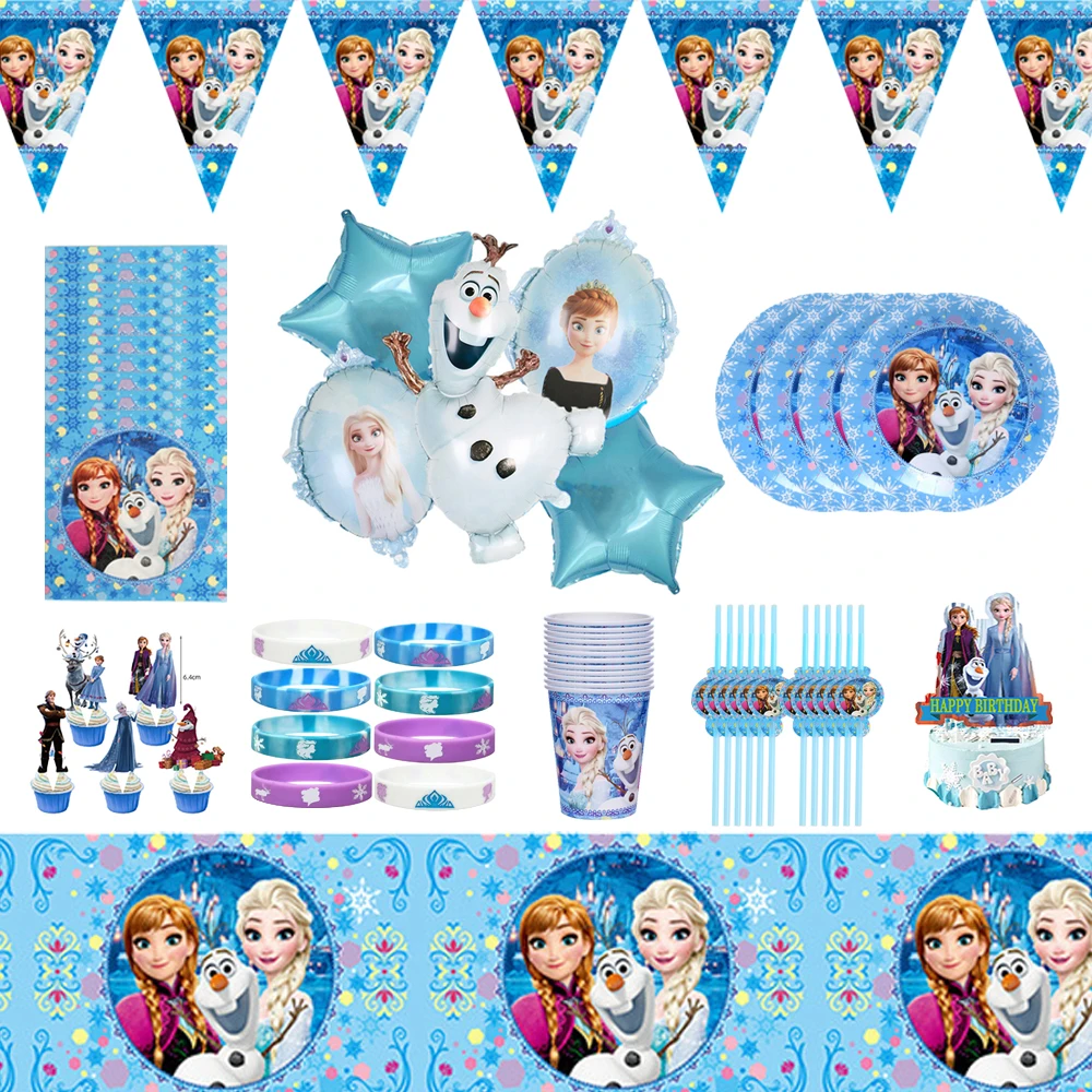 Disney Frozen Birthday Party Disposable Tableware Decor For Baby Girl Anniversaire Party Balloon Plate Cup Baby Shower Gifts
Disney Frozen Birthday Party Disposable Tableware Decor For Baby Girl Anniversaire Party Balloon Plate Cup Baby Shower Gifts