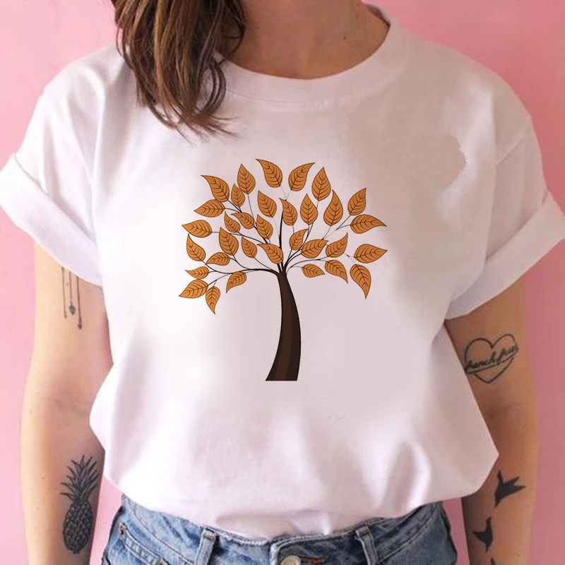 Women Vintage Style Fashion Colorful leaves Print Funny Summer T shirt Women Princess Short T Shirt
Women Vintage Style Fashion Colorful leaves Print Funny Summer T shirt Women Princess Short T Shirt