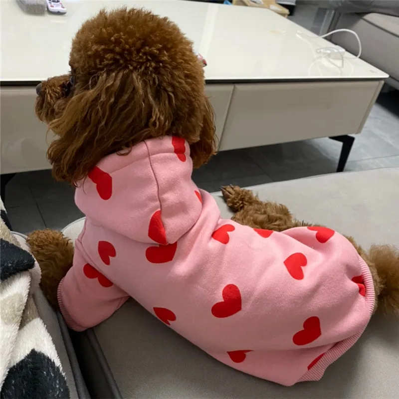 Cute Heart Dog Hoodie Sweatshirt Coat Autumn Winter Pet Dog Clothes Outfit Puppy Yorkie Costume Chihuahua Pomeranian Clothing
Cute Heart Dog Hoodie Sweatshirt Coat Autumn Winter Pet Dog Clothes Outfit Puppy Yorkie Costume Chihuahua Pomeranian Clothing