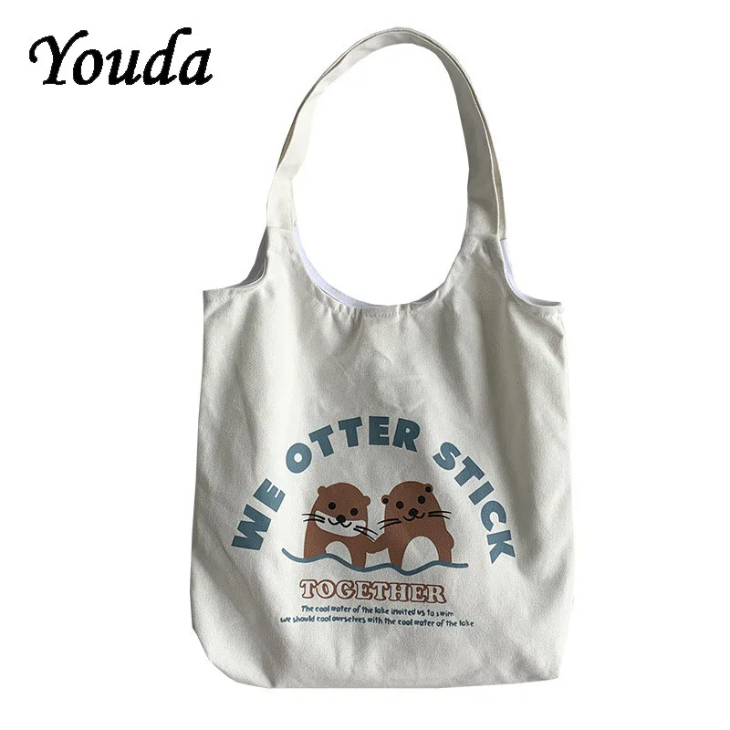 New Women's Canvas Shoulder Bag INS Girl Cute Printing Handbag School Bag Student Fashion Large Capacity Reusable Shopping Bag
New Women's Canvas Shoulder Bag INS Girl Cute Printing Handbag School Bag Student Fashion Large Capacity Reusable Shopping Bag