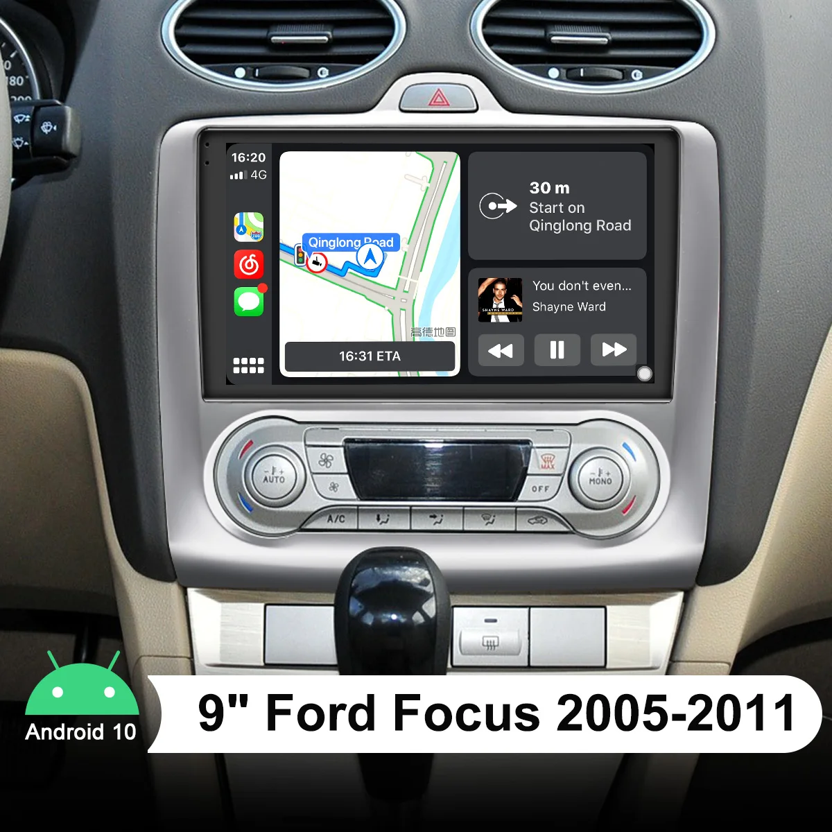 9 Inch Car Dvd Player Android Auto GPS Navigation With DSP Android 10.0 1280*720 For Ford Focus 2005-2011(Auto Air-conditioning)
9 Inch Car Dvd Player Android Auto GPS Navigation With DSP Android 10.0 1280*720 For Ford Focus 2005-2011(Auto Air-conditioning)