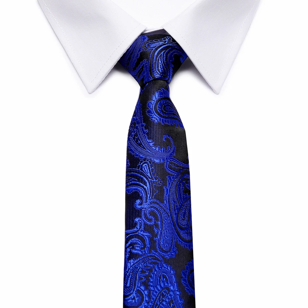 Фото Жаккардовый тканый мужской галстук из 100% шелка в цветочек - купить