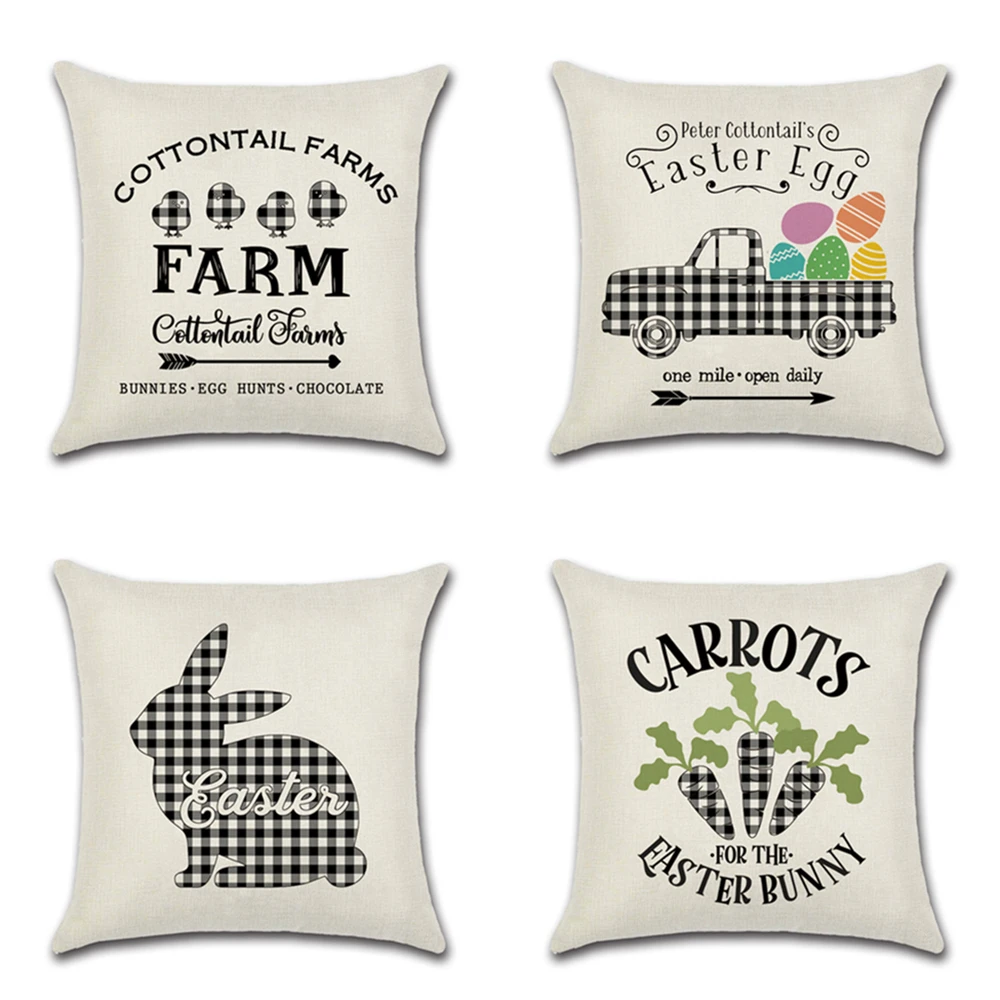 Easter Pillow Covers Buffalo Check Plaid Farmhouse Throw Pillowcase Decorative Cushion Case for Home Decor
Easter Pillow Covers Buffalo Check Plaid Farmhouse Throw Pillowcase Decorative Cushion Case for Home Decor