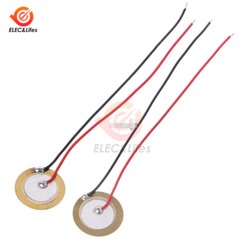 10 шт. диаметр 27 мм пьезоэлектрический Пьезоэлектрический Керамический Зуммер пластина 100 мм свинцовый провод для динамика зуммера громкоговорителя s 
10 шт. диаметр 27 мм пьезоэлектрический Пьезоэлектрический Керамический Зуммер пластина 100 мм свинцовый провод для динамика зуммера громкоговорителя s