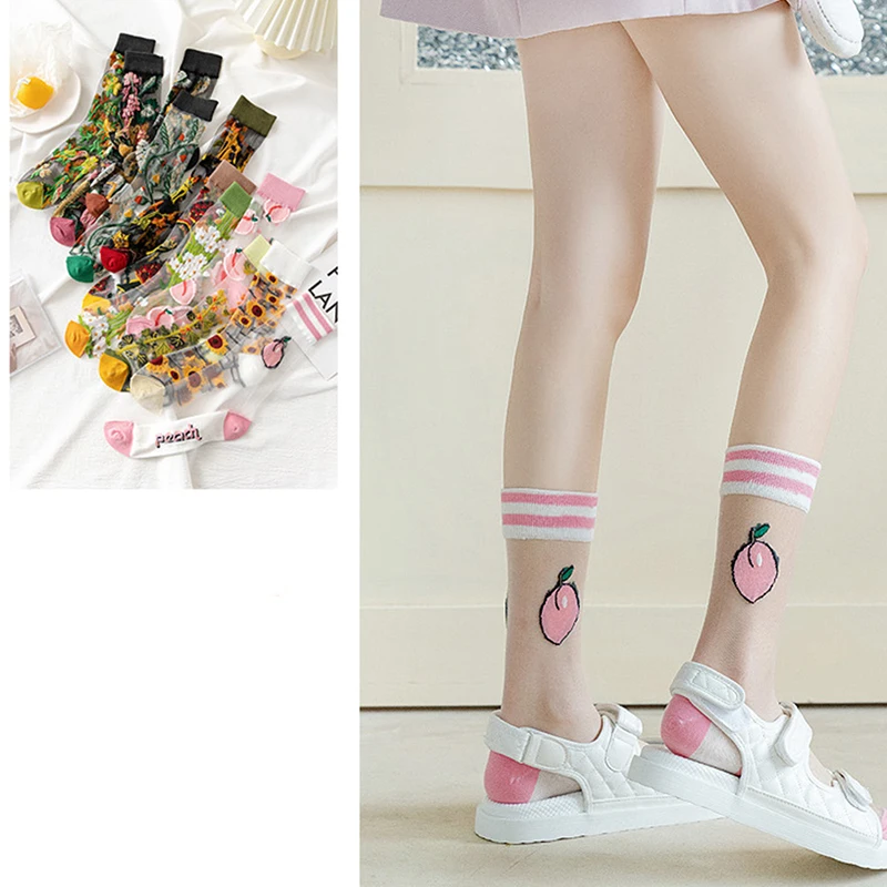 Носки женские с кристаллами, шелковые Смешные повседневные, в стиле Харадзюку, с подсолнухами, виноградными цветами, счастливые, высокого к...
Носки женские с кристаллами, шелковые Смешные повседневные, в стиле Харадзюку, с подсолнухами, виноградными цветами, счастливые, высокого к...