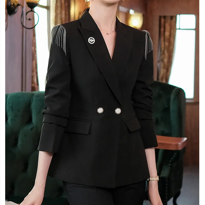 Elegant White Double Breasted Blazer Spring Summer 2021 Women Casual Black Jacket Fashion Pant Set Oversize Two Piece Ladies
Elegant White Double Breasted Blazer Spring Summer 2021 Women Casual Black Jacket Fashion Pant Set Oversize Two Piece Ladies