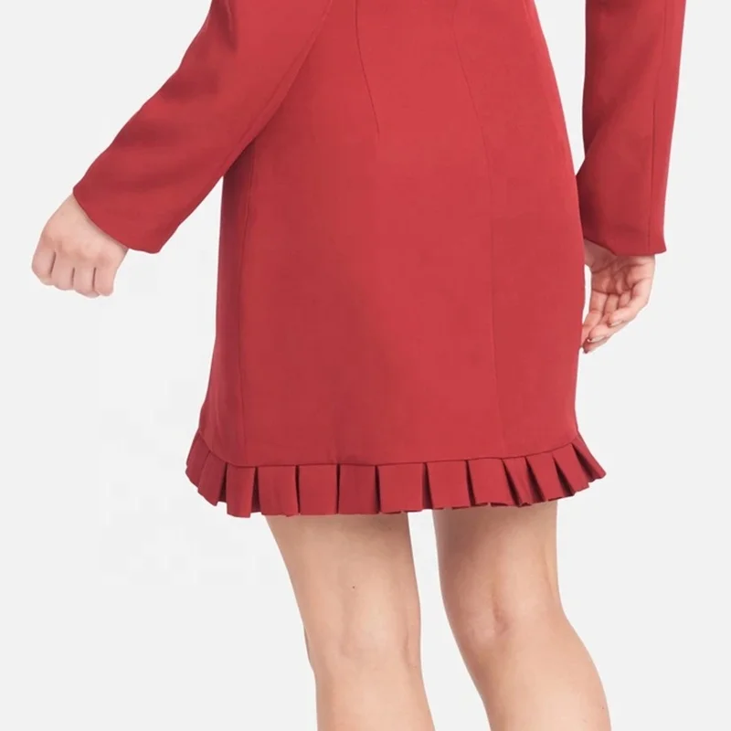 2021 Spring And Autumn New Pleated Ruffle Blazer Mini Dress For Women 
2021 Spring And Autumn New Pleated Ruffle Blazer Mini Dress For Women