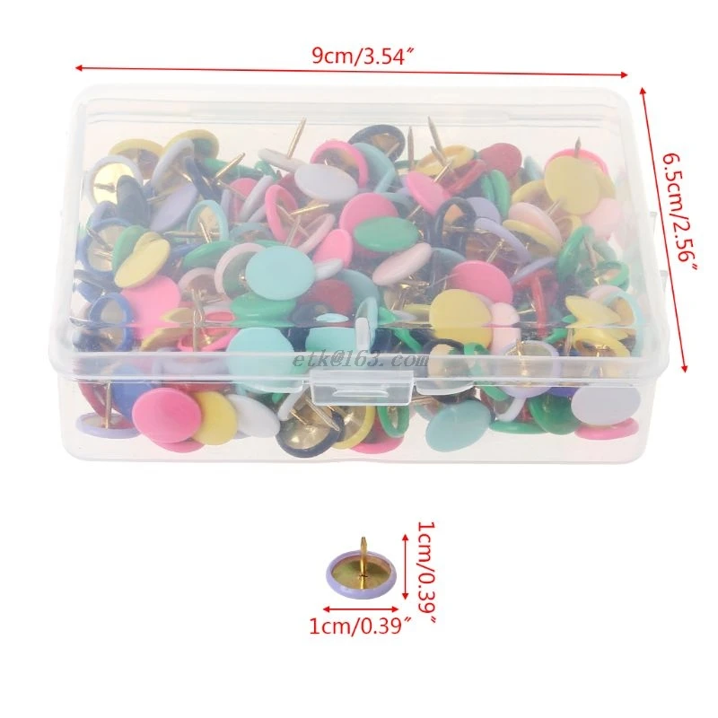 300pcs Home Office Drawing Pins Pushpin Thumbtack Cork Board Push Pin Photo Wall Map Markers Mixed Color
300pcs Home Office Drawing Pins Pushpin Thumbtack Cork Board Push Pin Photo Wall Map Markers Mixed Color