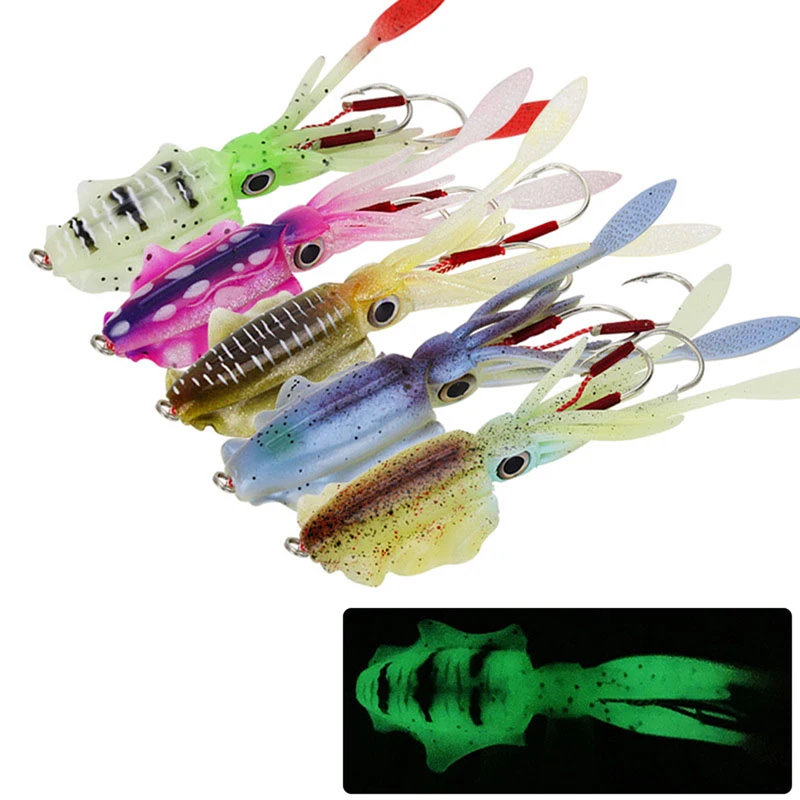 Fishing Soft Lure Luminous/UV Squid Jig Fishing Lures Octopus Calamar For Sea Fishing Wobbler Bait Jigging
Fishing Soft Lure Luminous/UV Squid Jig Fishing Lures Octopus Calamar For Sea Fishing Wobbler Bait Jigging