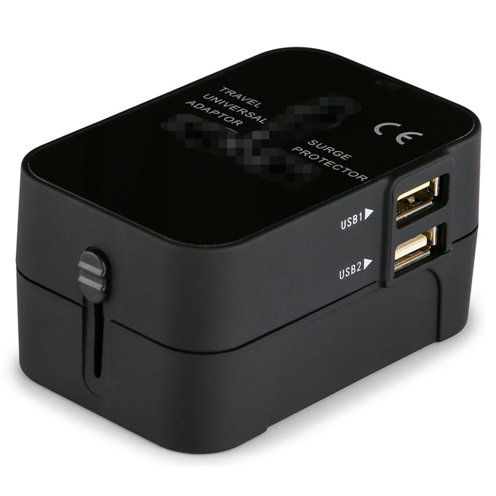 Universal All in One Worldwide Travel Plug Dual USB Wall Charger US AU UK EU AC Power Plug Adapter for Cell Phone Laptop 2.1A
Universal All in One Worldwide Travel Plug Dual USB Wall Charger US AU UK EU AC Power Plug Adapter for Cell Phone Laptop 2.1A