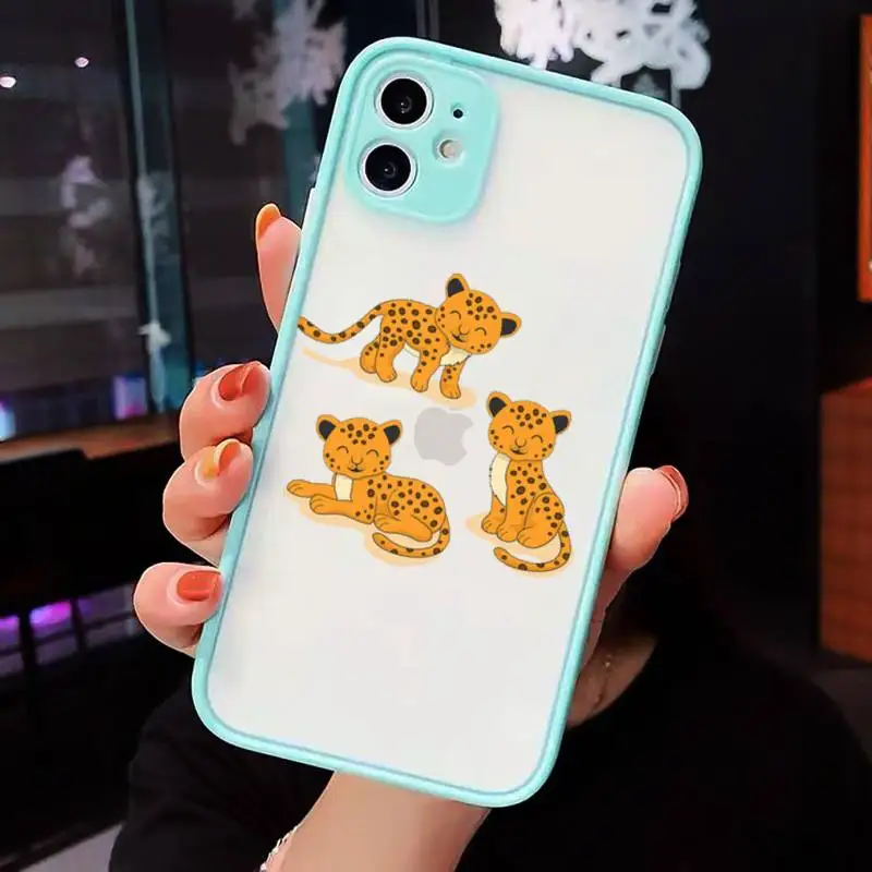 Leopard cartoon cute Phone Cases matte transparent For iphone 7 8 11 12 plus mini x xs xr pro max cover
Leopard cartoon cute Phone Cases matte transparent For iphone 7 8 11 12 plus mini x xs xr pro max cover