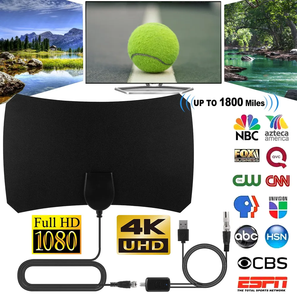 Willkey Indoor 1800 Miles Digital Antena TV Aerial Amplified HDTV Antenna 4K DVB-T2 Freeview isdb-tb Local Channel Broadcast NEW
Willkey Indoor 1800 Miles Digital Antena TV Aerial Amplified HDTV Antenna 4K DVB-T2 Freeview isdb-tb Local Channel Broadcast NEW