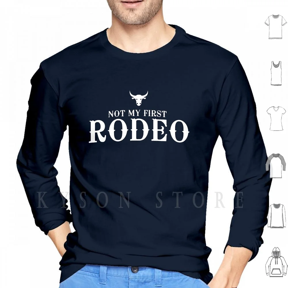 Худи с длинным рукавом и надписью Not My First Rodeo | Мужская одежда